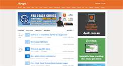 Desktop Screenshot of hoops.com.au